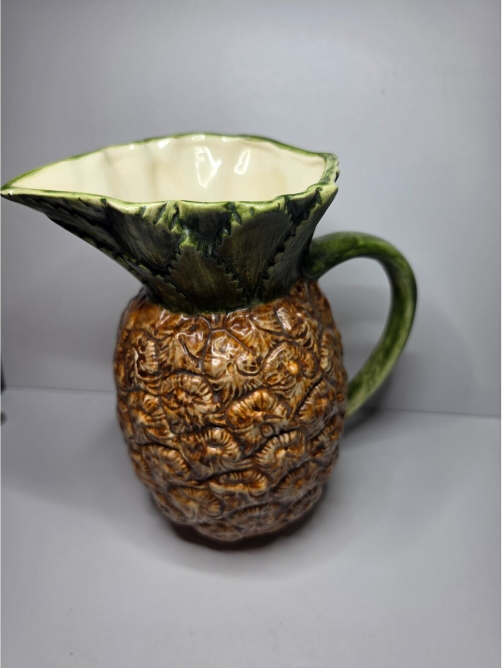 Vintage Anekona Hawaii Ceramic Pineapple Pitcher